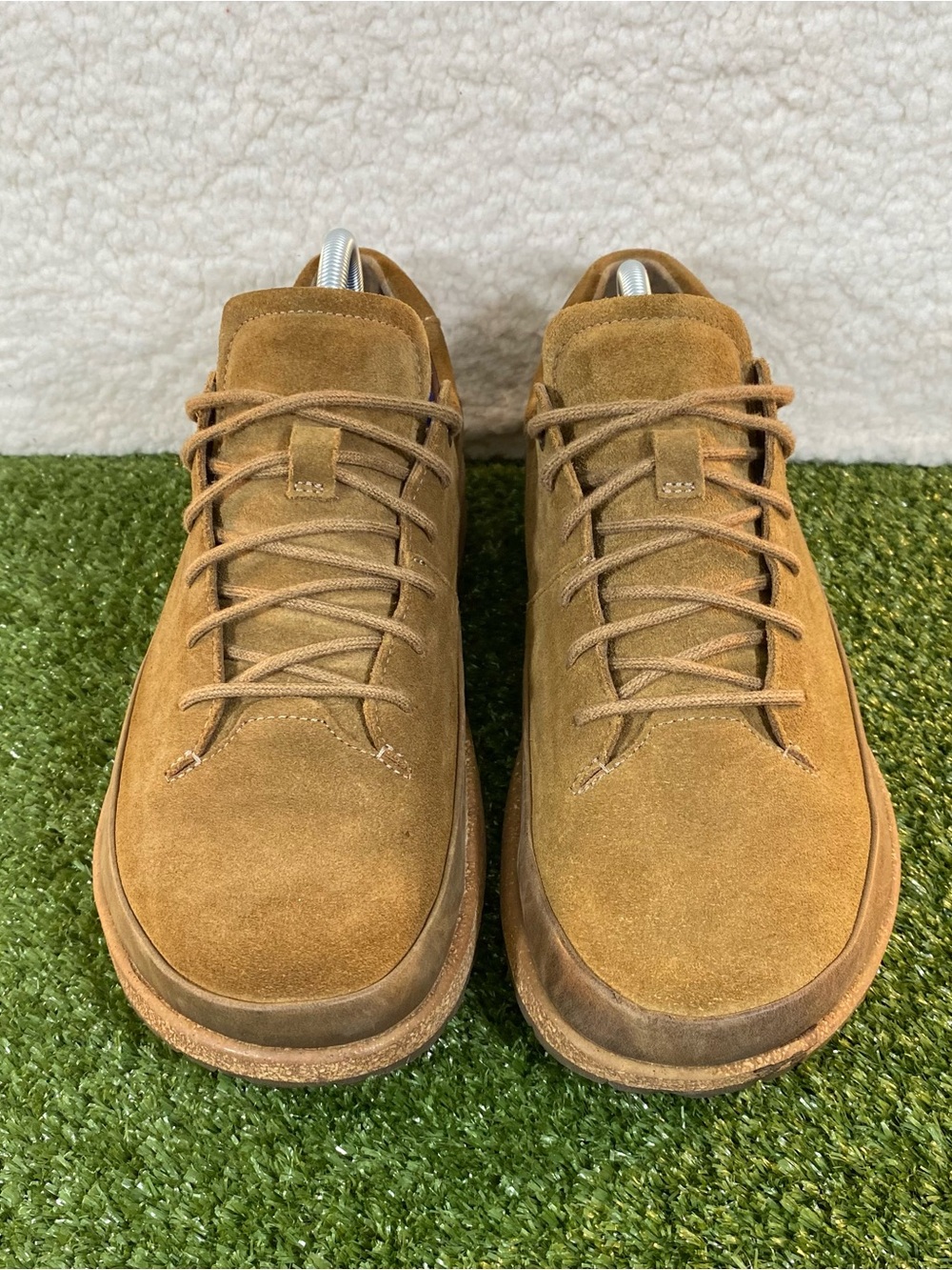 Birkenstock Honnef Low Sneakers Shoes Men's 44 / 11 Brown Tan Suede Cork Comfort